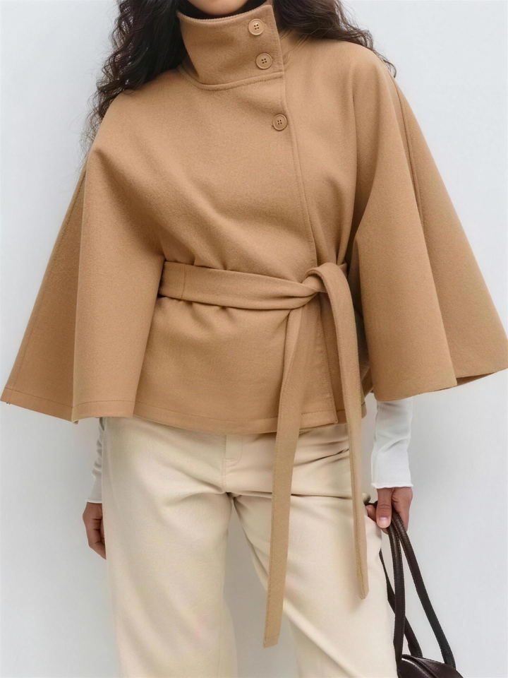 Vera Wool Blend Cape Coat