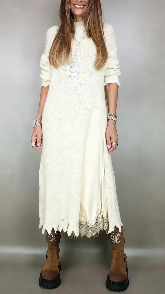 Loravinne | Two-Piece Sweater and Slip Dress Set