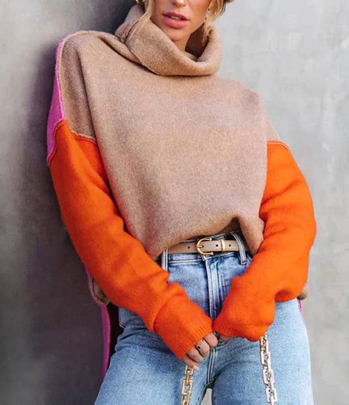 Nova | Color Block Knit Sweater