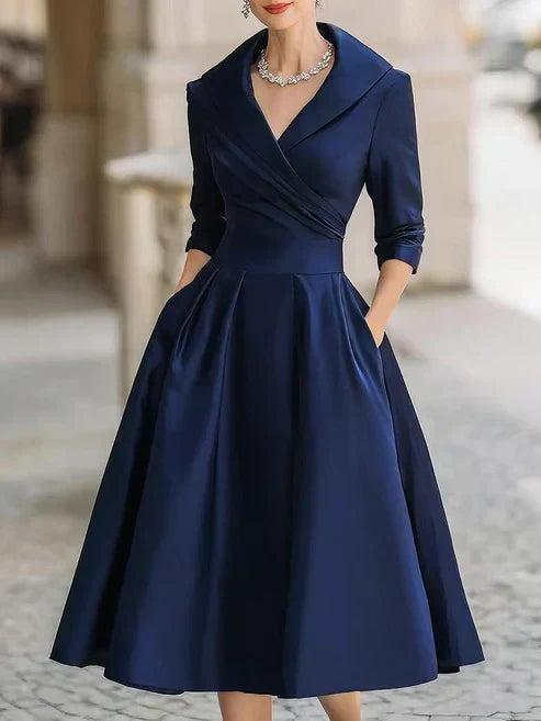ELVENA™ | Elegant Satin Dress