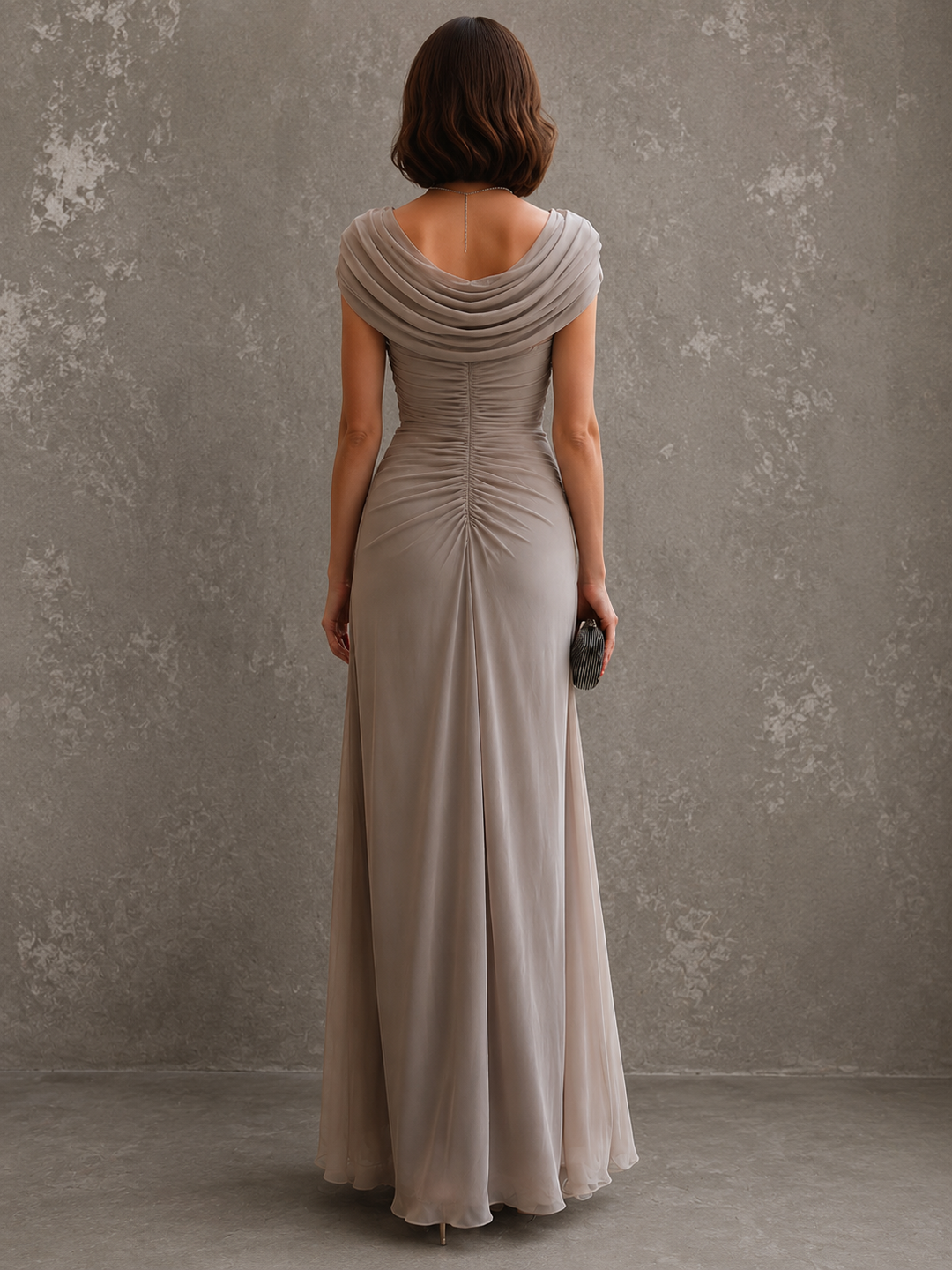 Jillian | Ruched Sleeveless Maxi Dress