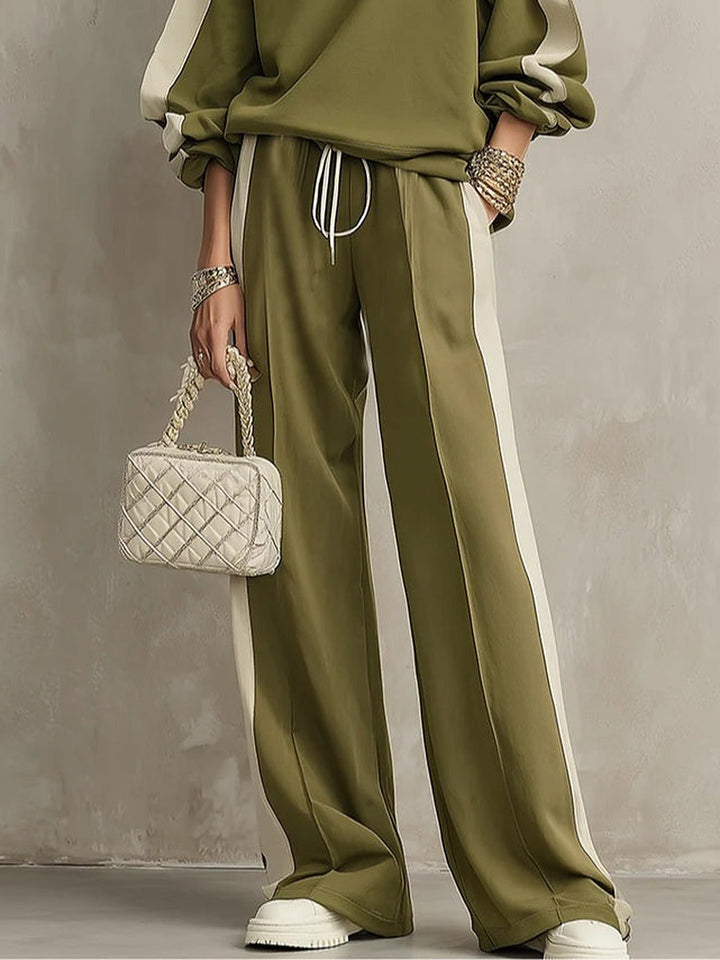 Romina | Sweatshirt and Pants Set with Side Stripe