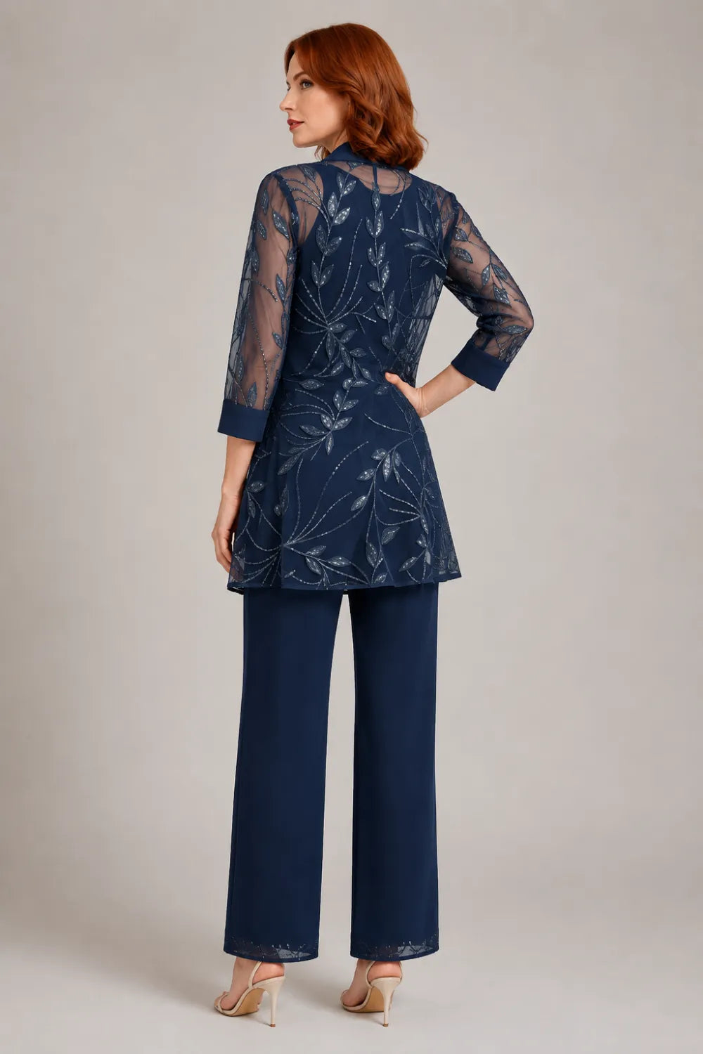 Graziana | Formal Chiffon Pants Set