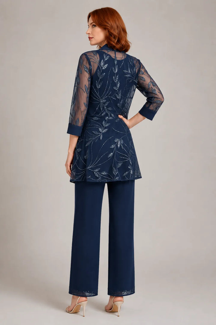 Graziana | Formal Chiffon Pants Set