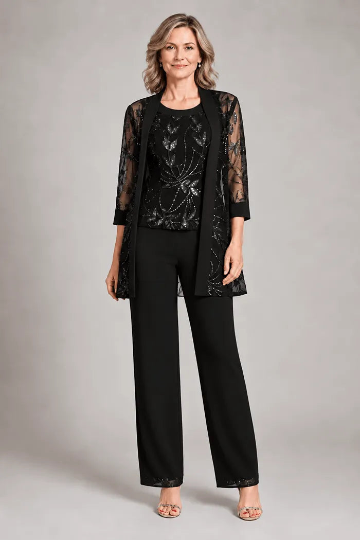 Graziana | Formal Chiffon Pants Set
