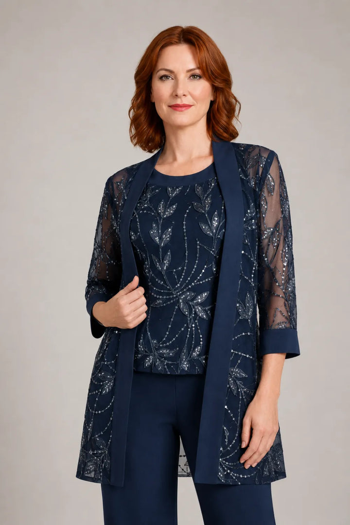 Graziana | Formal Chiffon Pants Set