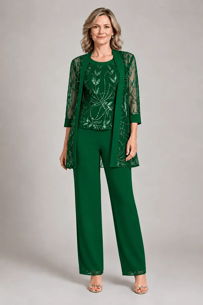 Graziana | Formal Chiffon Pants Set