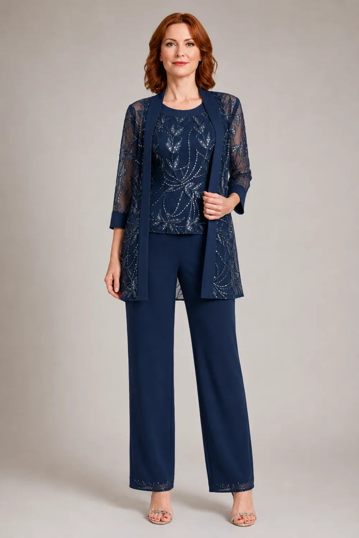Graziana | Formal Chiffon Pants Set