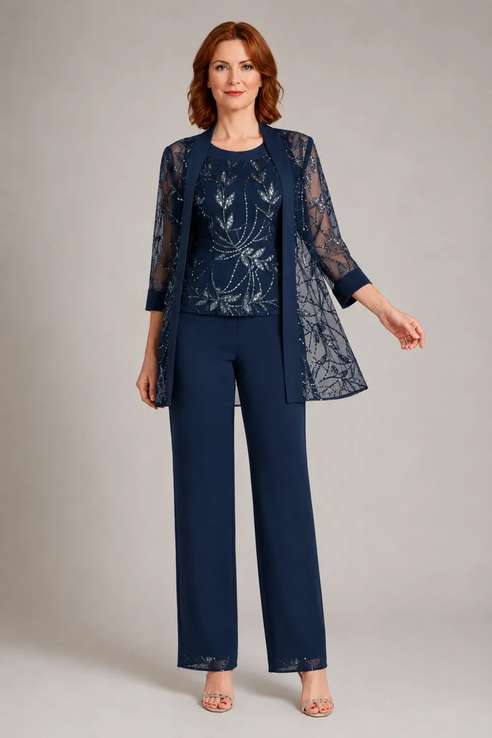 Graziana | Formal Chiffon Pants Set