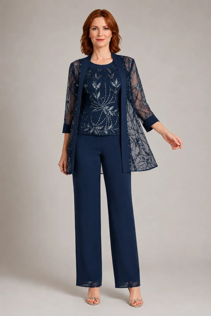 Graziana | Formal Chiffon Pants Set