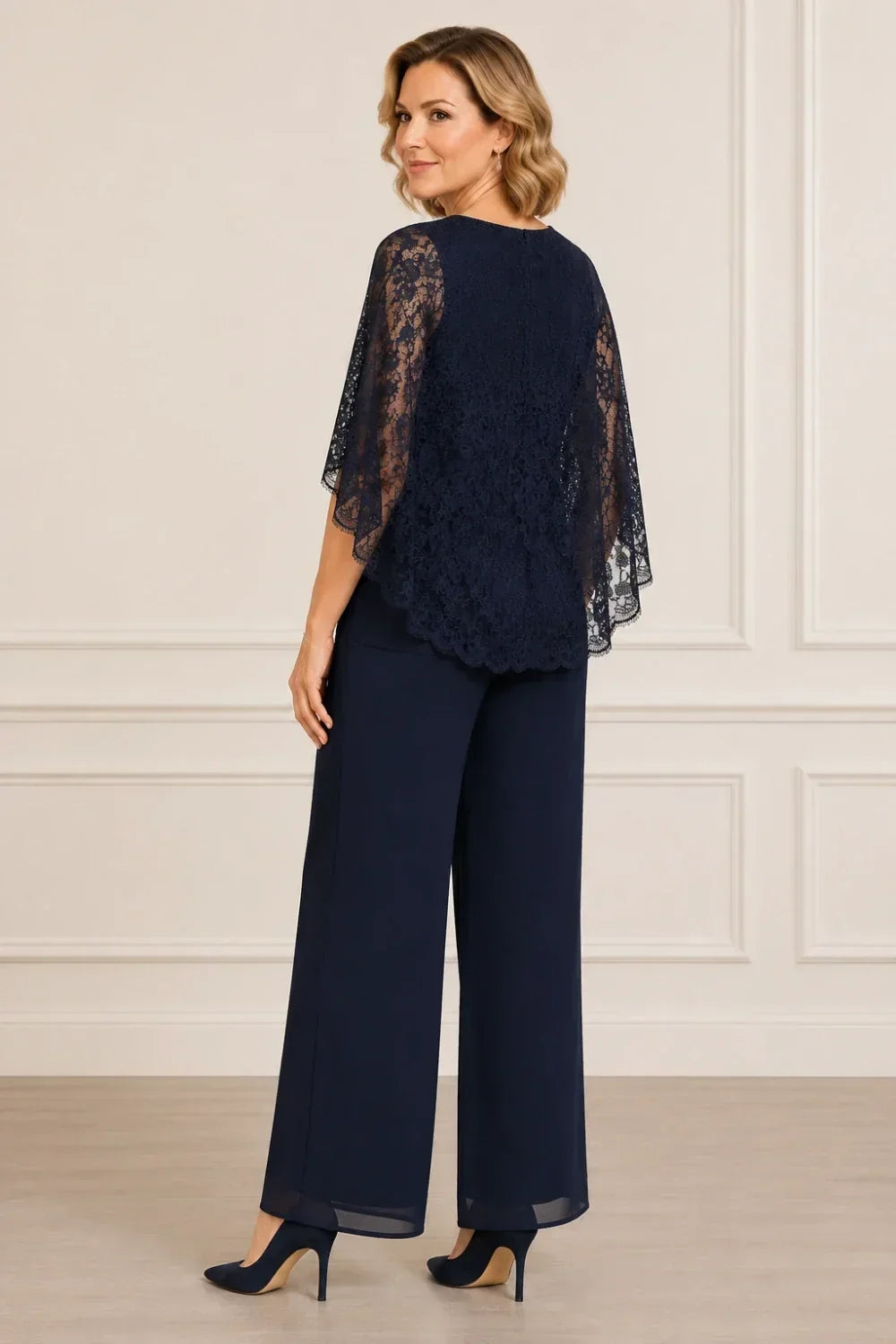Pizzetta | Lace Cape Pants Set