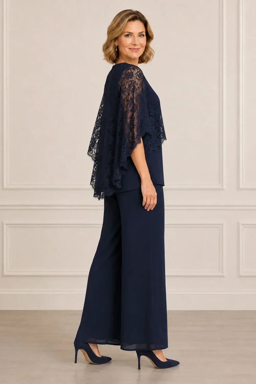 Pizzetta | Lace Cape Pants Set