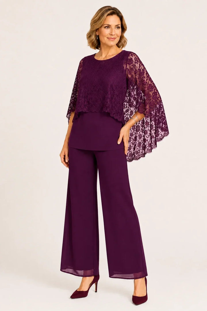 Pizzetta | Lace Cape Pants Set