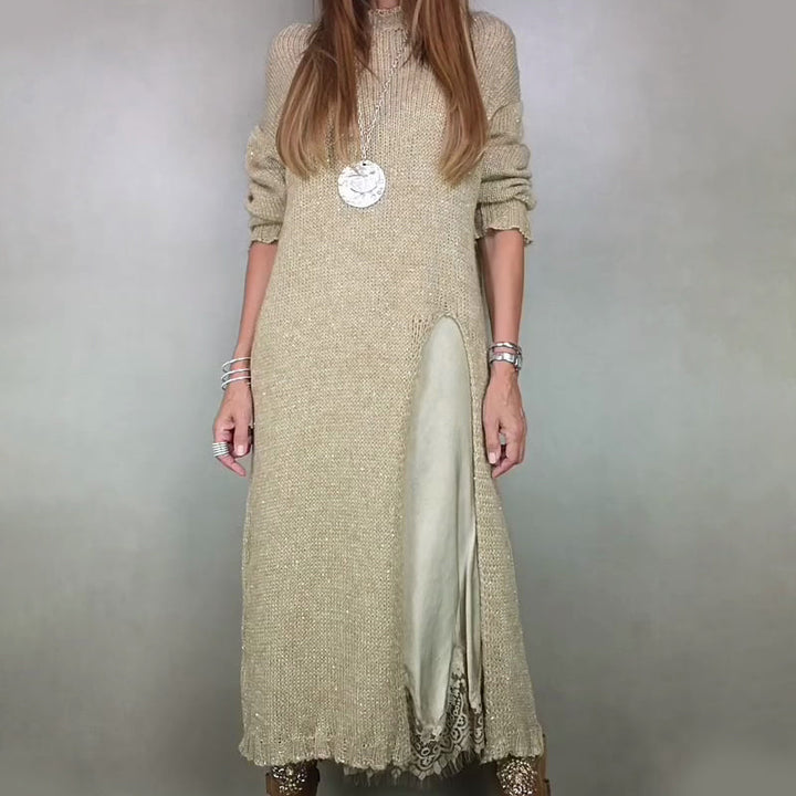 Loravinne | Two-Piece Sweater and Slip Dress Set