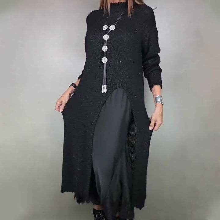 Loravinne | Two-Piece Sweater and Slip Dress Set