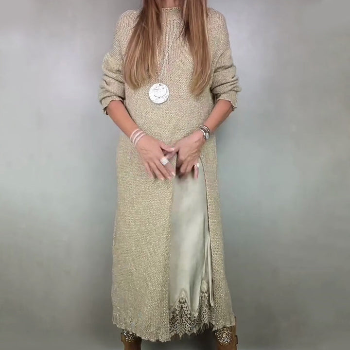 Loravinne | Two-Piece Sweater and Slip Dress Set