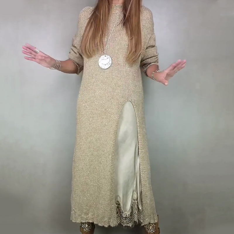 Loravinne | Two-Piece Sweater and Slip Dress Set