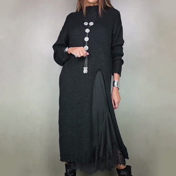Loravinne | Two-Piece Sweater and Slip Dress Set